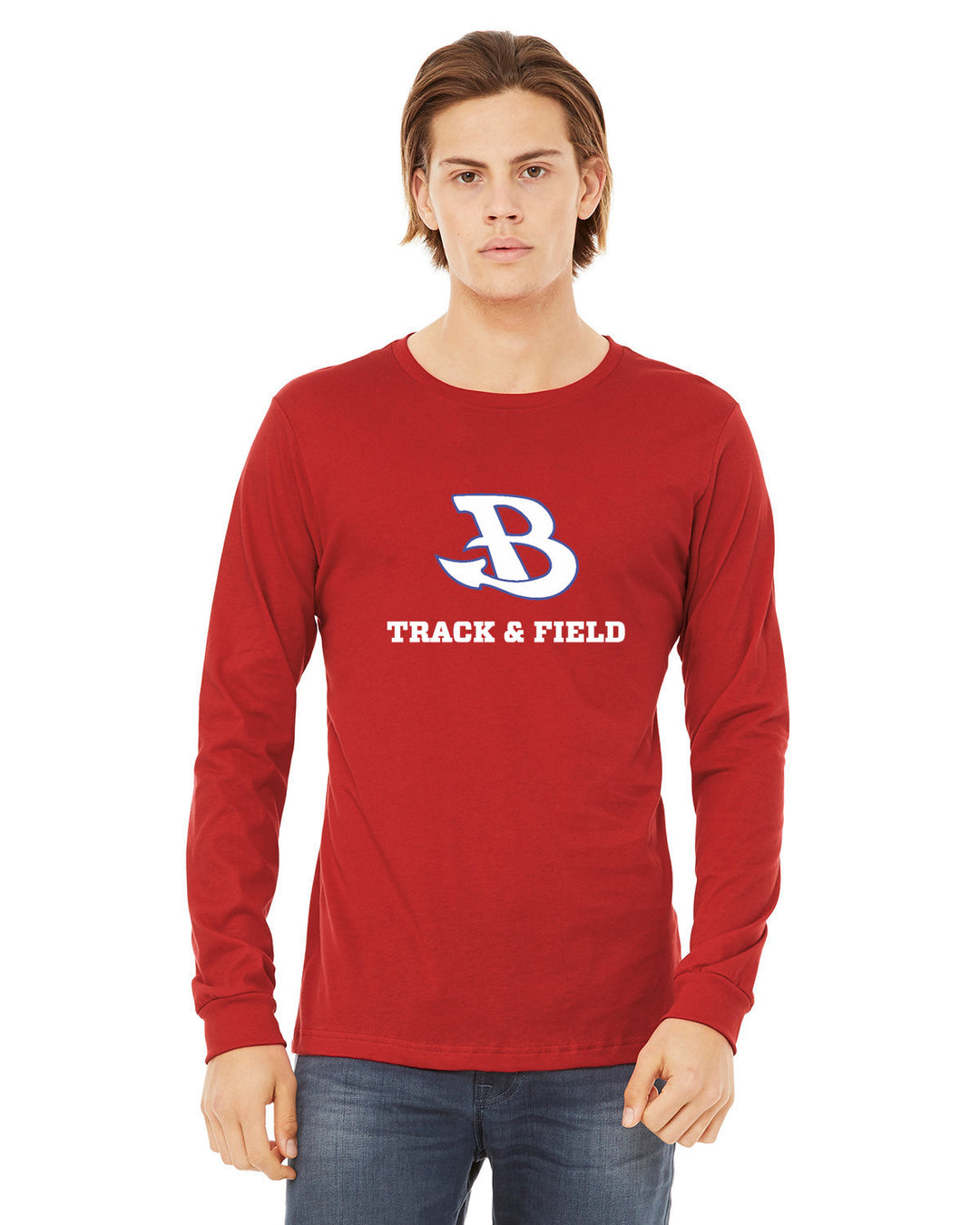 Burlington Track and Field Jersey Long-Sleeve T-Shirt (3501)