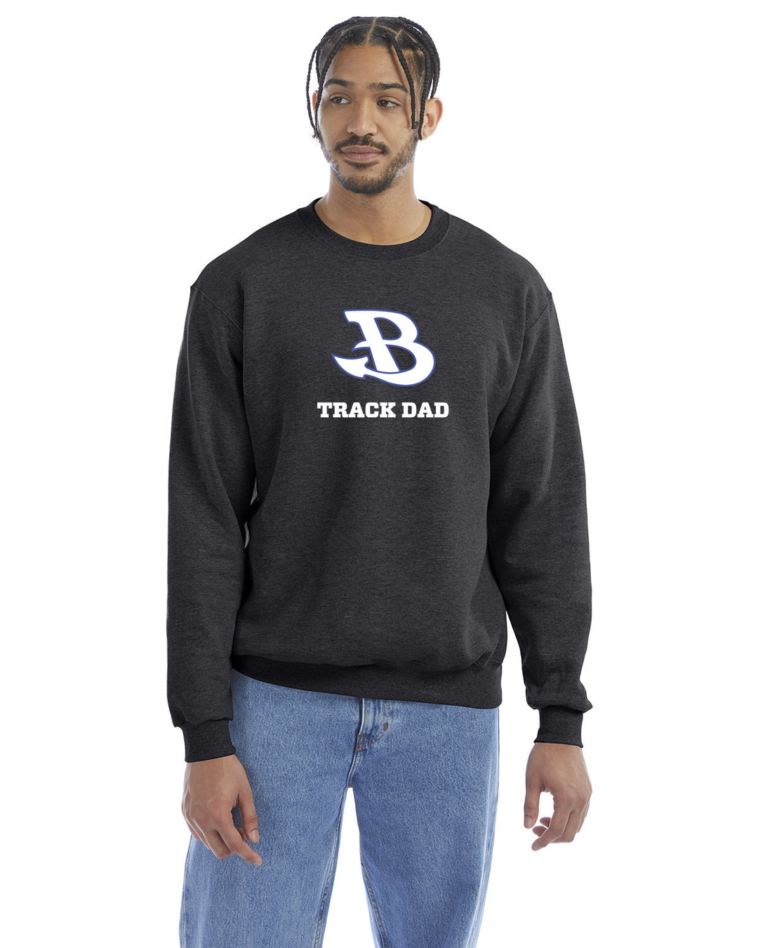 Burlington "Track Dad" Champion Crewneck Sweatshirt (S600)
