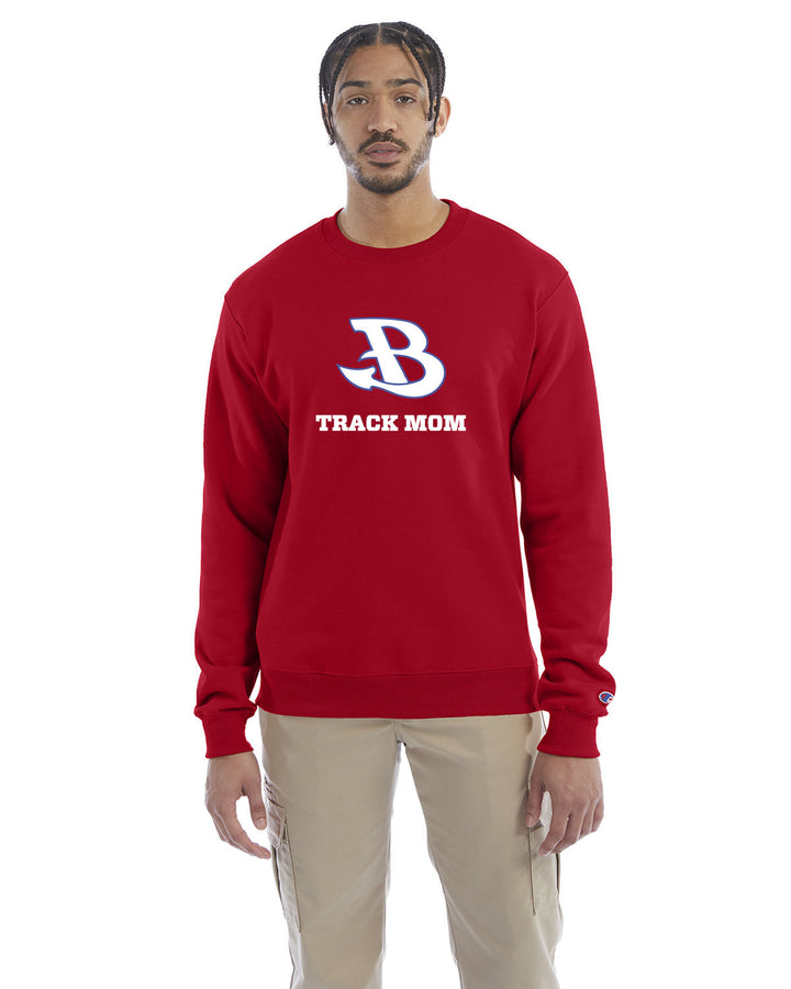 Burlington "Track Mom" Champion Crewneck Sweatshirt (S600)