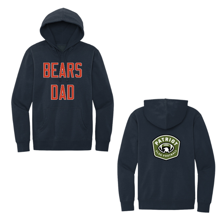 Flag Football Bears - Adult Fleece Hoodie