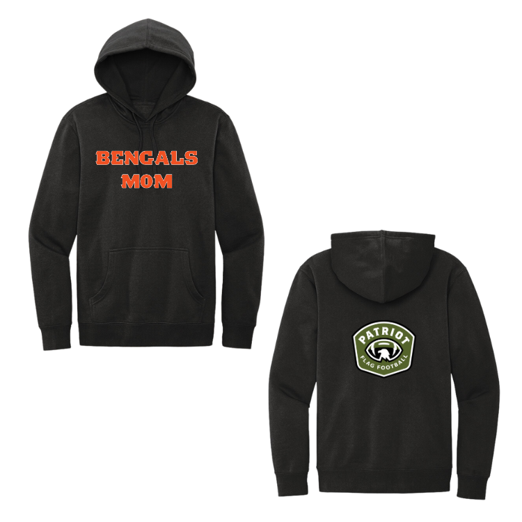 Sudadera con capucha de polar para adultos de Flag Football Bengals