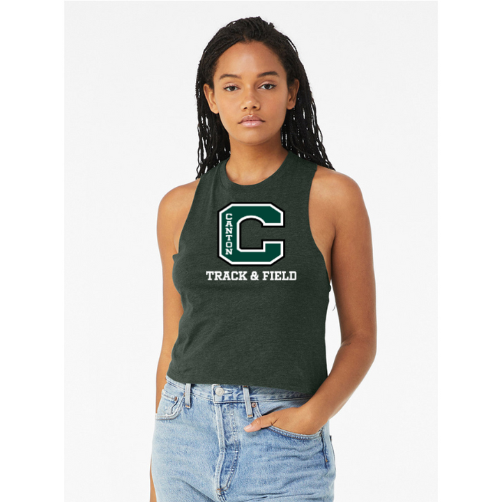 Camiseta sin mangas corta con espalda cruzada para mujer Canton Bella + Canvas (6682)