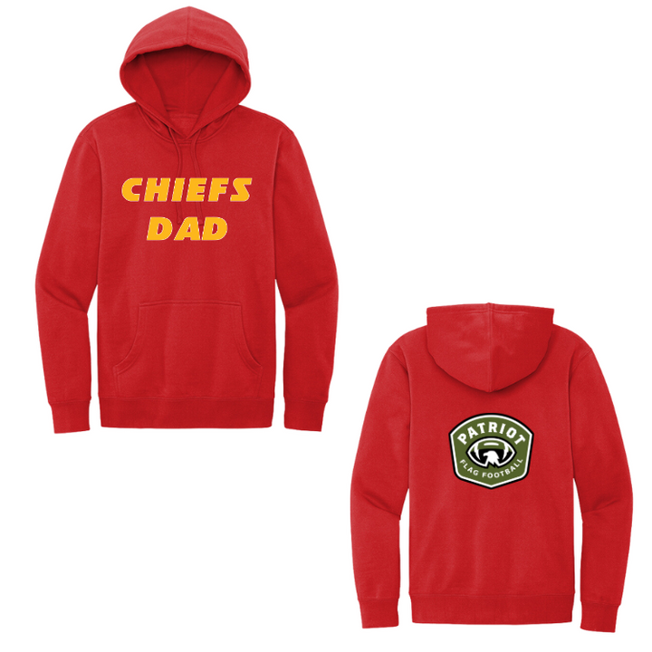 Flag Football Chiefs - Adult Fleece Hoodie