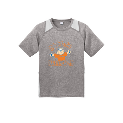 Camiseta con bloques de color jaspeado para adultos de la escuela primaria Boyden (ST361)