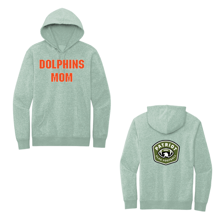 Flag Football Dolphins - Adult Fleece Hoodie (DT6100)