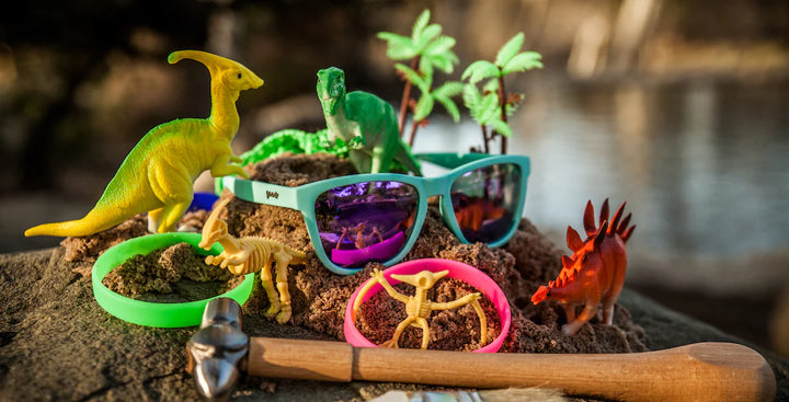 Goodr "Electric Dinotopia Carnival" Sunglasses (OG-TL-PR1)