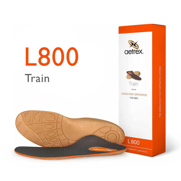 Aetrex Mens Train Orthotics- Insole for Exercise (L800M)