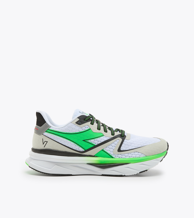 Diadora Atomo V7000 para hombre: blanco/verde fluorescente/negro (101.179073)