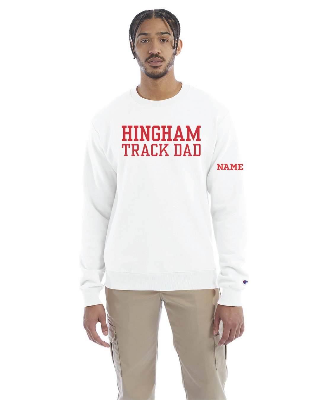 Unisex Hingham Track Dad Champion Crewneck Sweatshirt (S600)