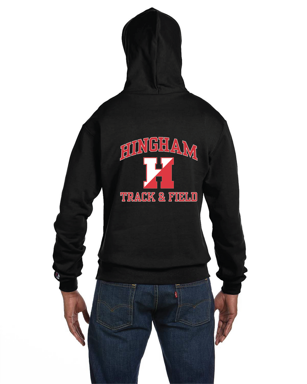 Unisex Hingham Track and Field Champion Pullover Hooded Sweatshirt S700
