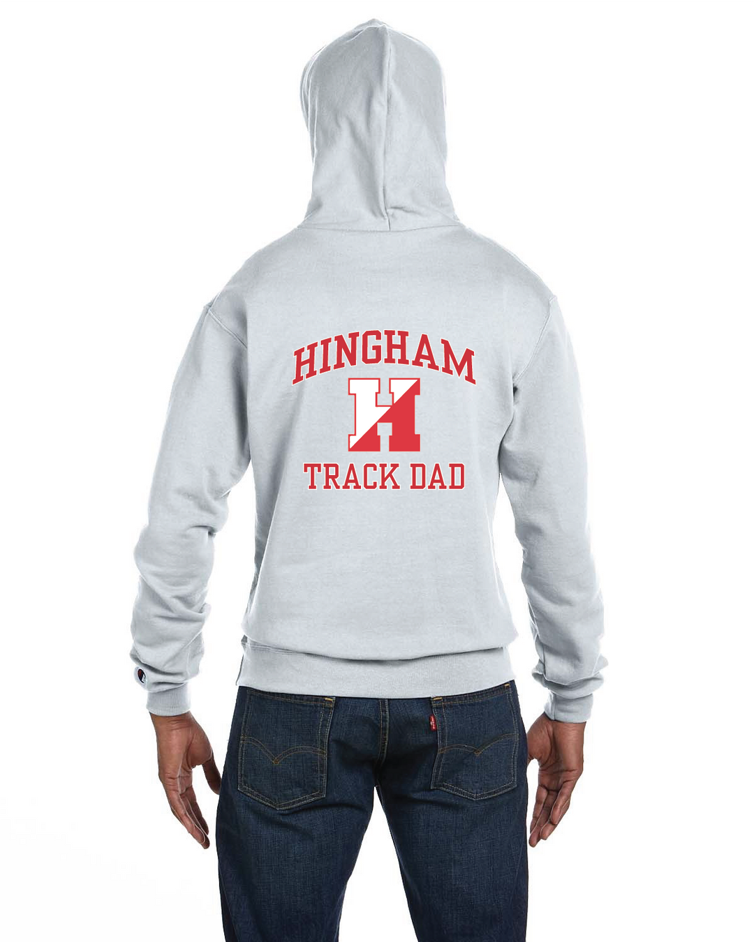 Unisex Hingham Track Dad Champion Pullover Hooded Sweatshirt (S700)