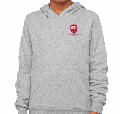 BSS - Sudadera con capucha de forro polar de esponja para jóvenes (3719Y)