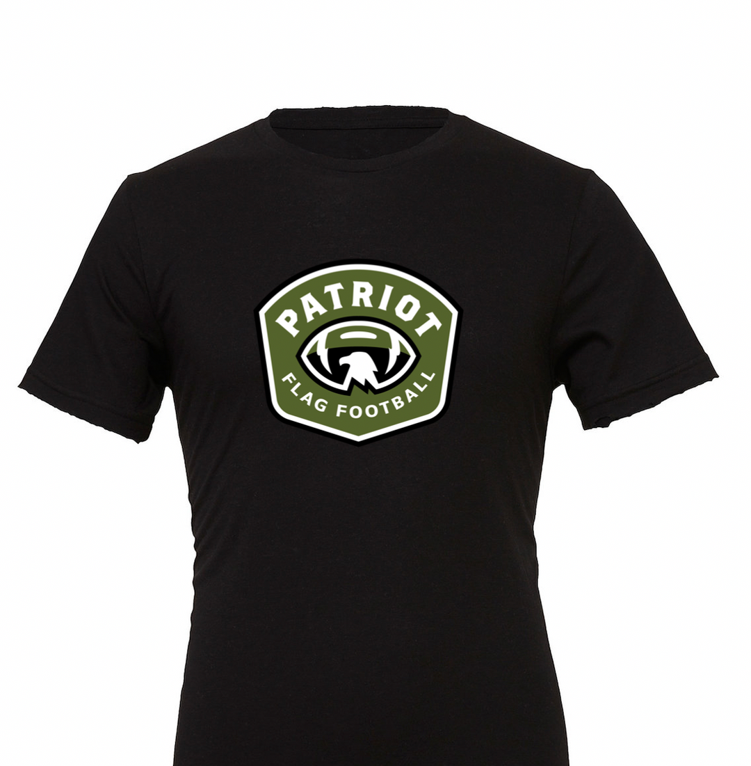 Unisex Patriot Flag Football Heather T-Shirt (3001CVC)