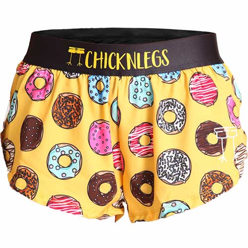 Chicknlegs Womens Salty Donuts 1.5" Split Shorts (3010-183)