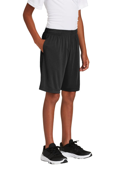 Pantalón corto juvenil Sport-Tek con bolsillos (YST355P)