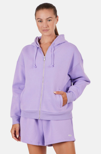 LiveBy - Cozy Fleece Zip Hoodie - Palm
