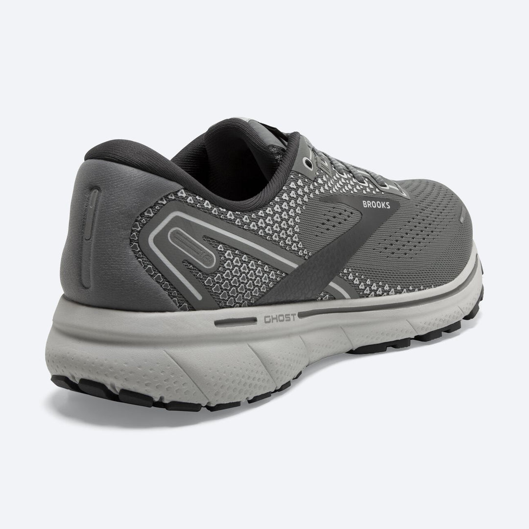 Brooks Mens Ghost 14 Wide- Grey/Alloy/Oyster (1103691D067)