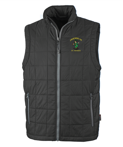 Chaleco acolchado con diseño de radio de Friends of St. Patrick para hombre (9535)