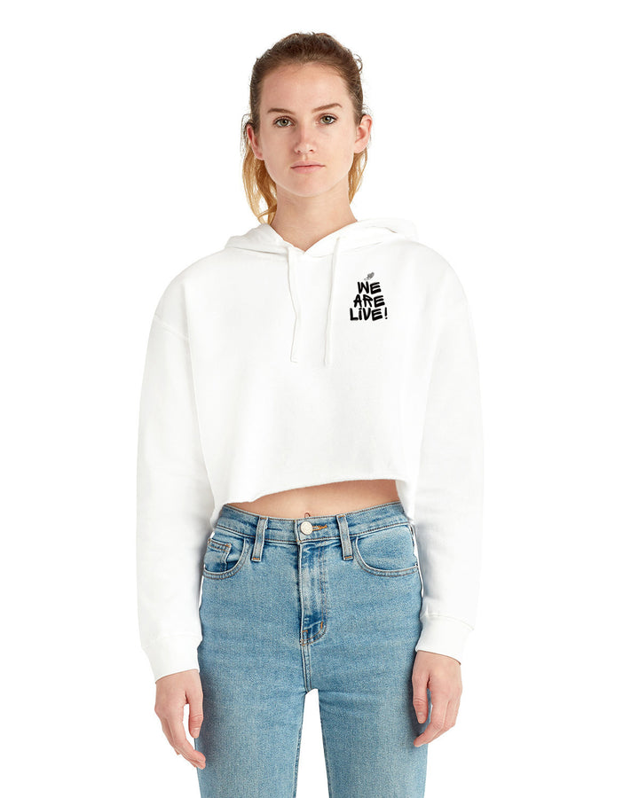 Coach H "We are Live" Ladies Cropped Fleece Hoodie (LS12000)