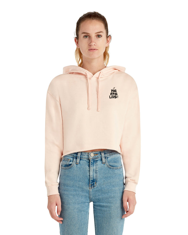 Coach H "We are Live" Ladies Cropped Fleece Hoodie (LS12000)