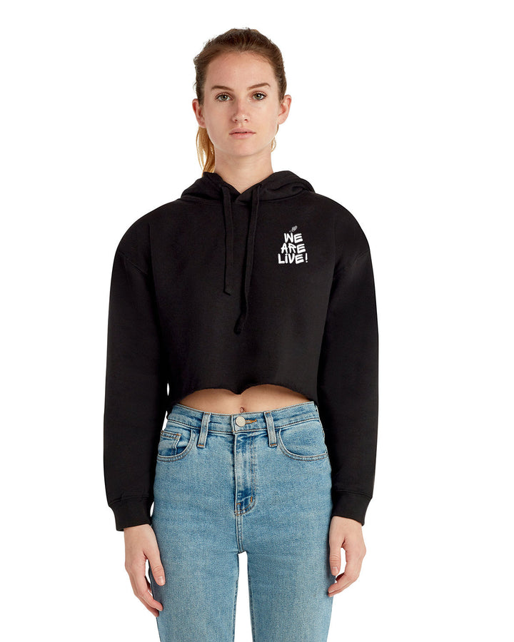 Coach H "We are Live" Ladies Cropped Fleece Hoodie (LS12000)