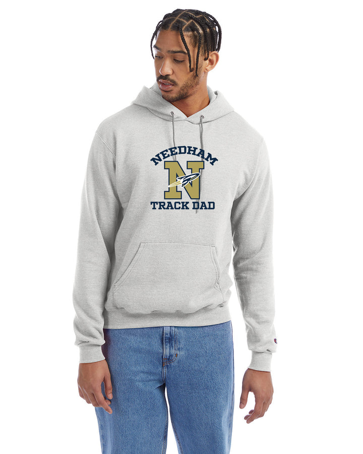 Needham "Track Dad" Champion Pullover Hooded Sweatshirt (S700)