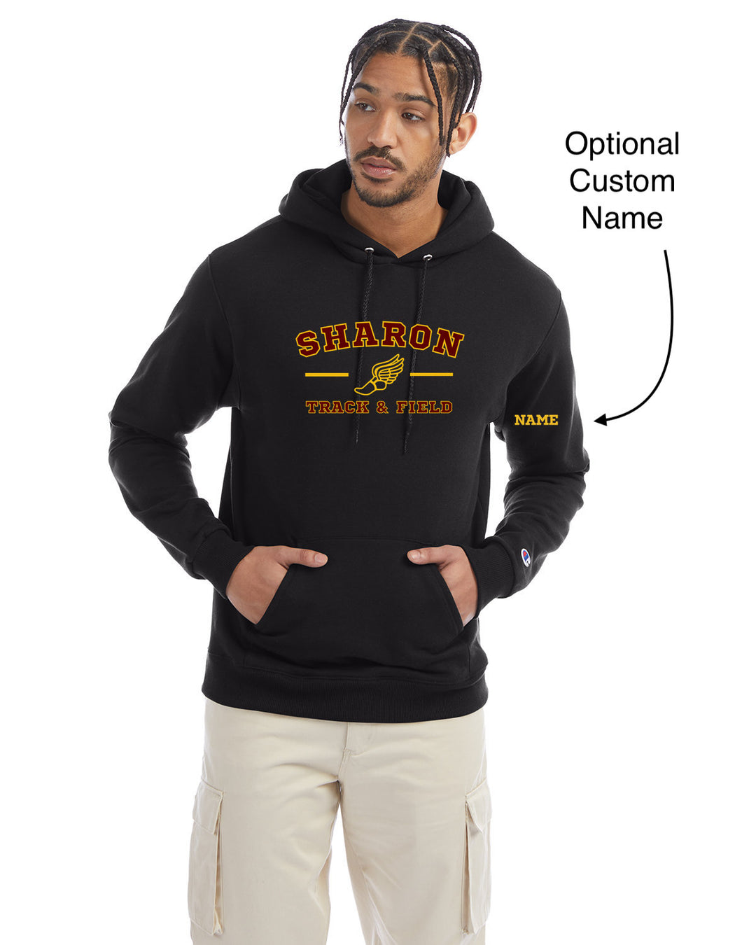 Sharon Track & Field - Unisex Champion Pullover Hooded Sweatshirt (S700)