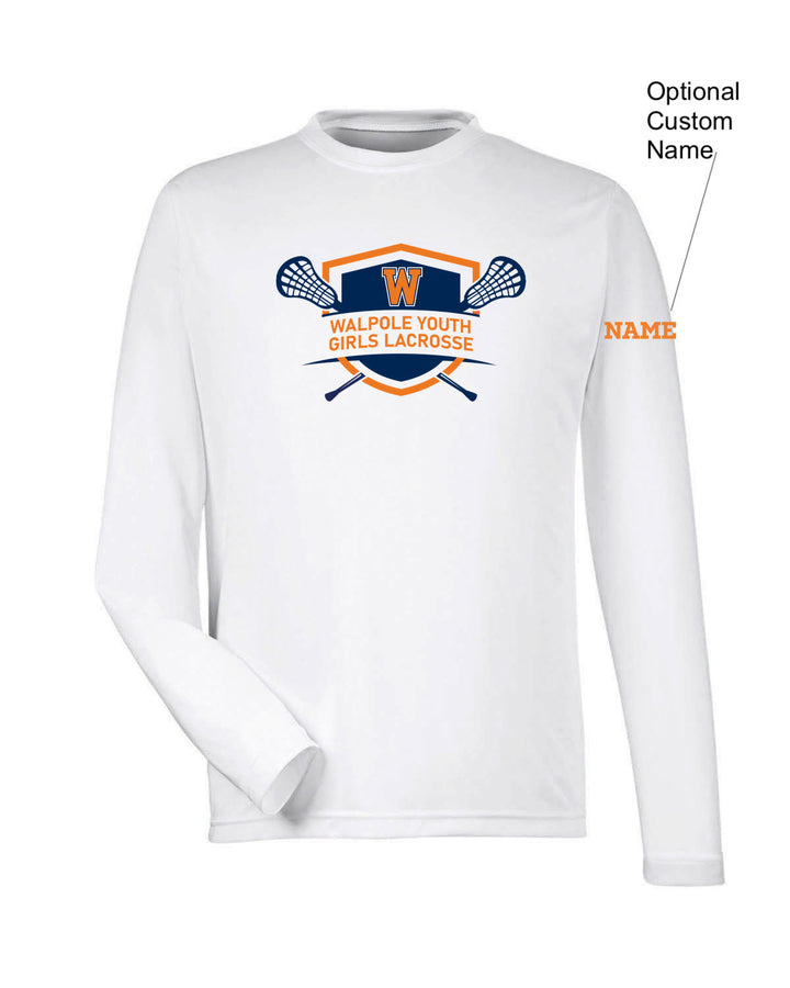 Walpole Lacrosse Adult (unisex) Performance Long-Sleeve T-Shirt (TT11L)