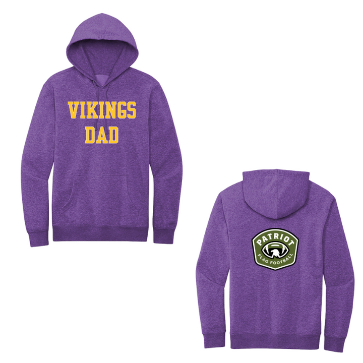 Flag Football Vikings - Adult Fleece Hoodie