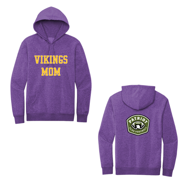 Sudadera con capucha de polar para adultos de Flag Football Vikings