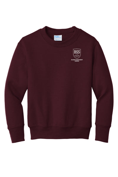 BSS - Sudadera juvenil de cuello redondo de polar Core (PC90Y)